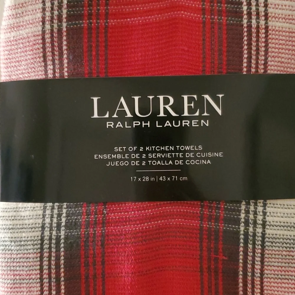 Lauren Ralph Lauren set of 2 kitchen towels